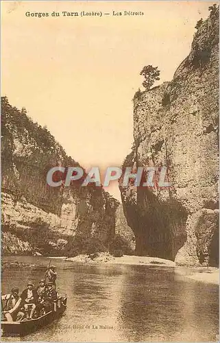 Cartes postales Gorges du Tarn (Lozere) Les Detroits Bateau