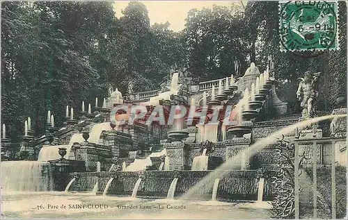 Ansichtskarte AK Parc de Saint Cloud Grandes Eaux La Cascade