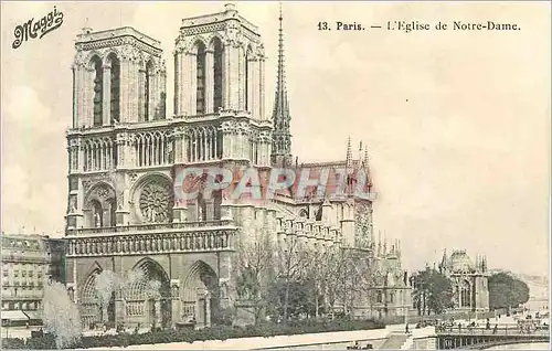 Ansichtskarte AK Paris Eglise de Notre Dame Publicite Maggi