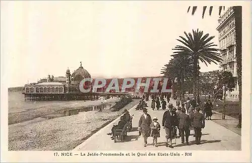 Cartes postales Nice La Jetee Promenade et le Quai des Etats Unis