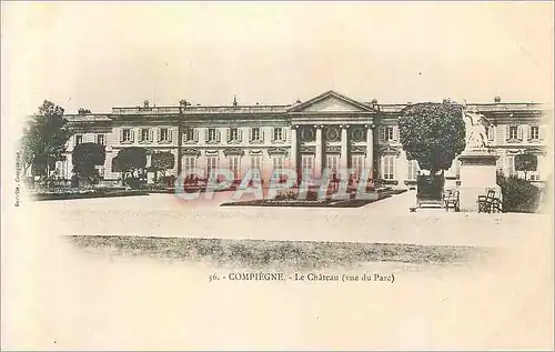 Cartes postales Compiegne Le Chateau (Vue du Parc)