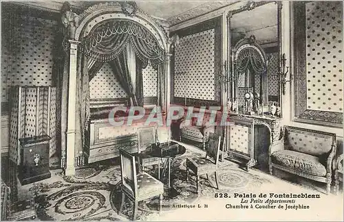 Cartes postales Palais de Fontainebleau Les Petits Appartements Chambre a Coucher de Josephine