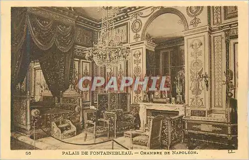 Cartes postales Palais de Fontainebleau Chambre de Napoleon