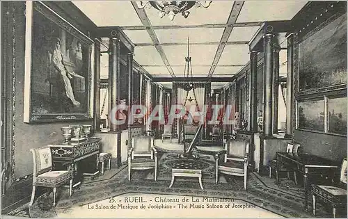 Cartes postales Rueil Chateau de la Malmaison Le Salon de Musique de Josephine