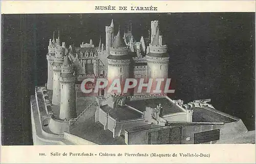 Cartes postales Musee de l'Armee Salle de Pierrefonds Chateau de Pierrefonds (Maquette de Viollet le Duc)