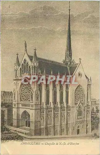Cartes postales Angouleme Chapelle de N D d'Obezine