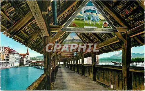 Cartes postales moderne Lucerne Pont de la Chapelle (Built 1333)