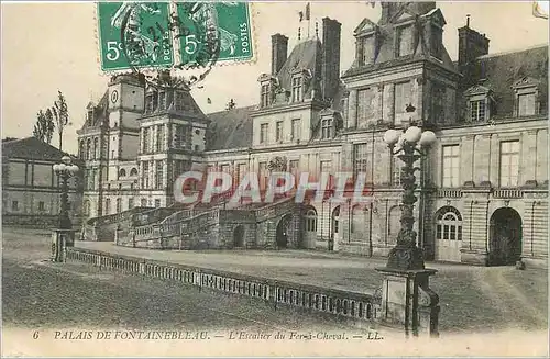 Ansichtskarte AK Palais de Fontainebleau L'Escalier du Fer a Cheval