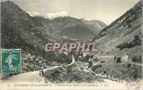 Cartes postales Environs de Cauterets Chemin de la Raillere et le Cabaliros