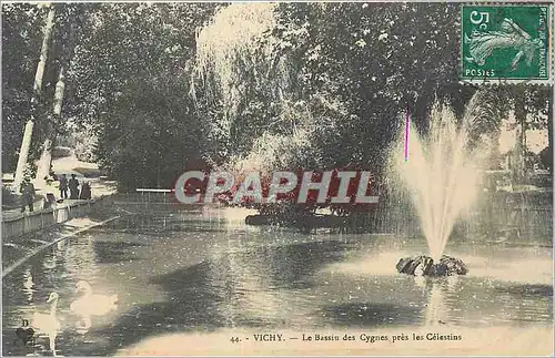 Cartes postales Vichy Le Bassin des Cygnes pres les Celestins