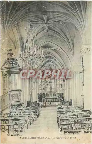 Cartes postales Neuilly Saint Front (Aisne) Interieur de l'Eglise