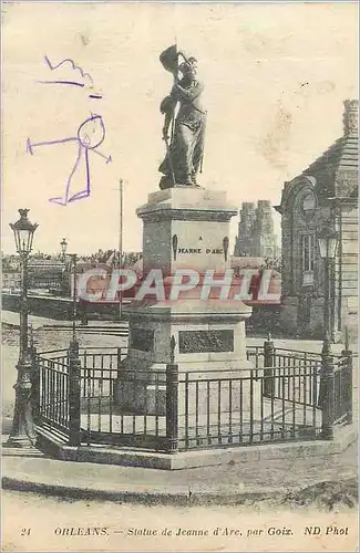 Cartes postales Orleans Statue de Jeanne d'Arc par Goix