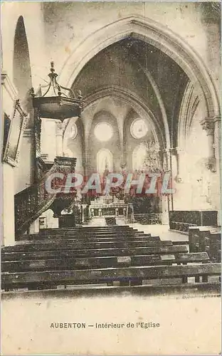 Cartes postales Aubenton Interieur de l'Eglise