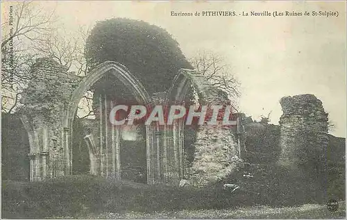 Cartes postales Environs de Pithiviers La Neuville (Les Ruines de St Sulpice)