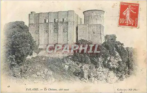 Cartes postales Falaise Le Chateau Cote Ouest