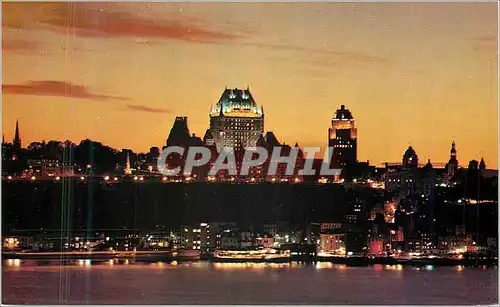 Moderne Karte Quebec Canada Vue de Nuit de Quebec