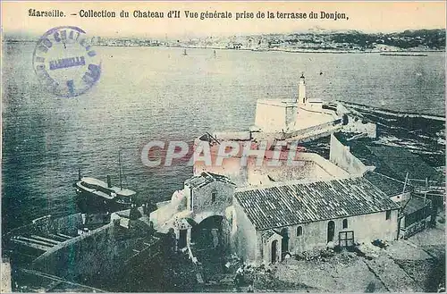 Ansichtskarte AK Marseille Collection du Chateau d'If Vue Generale prise de la Terrasse du Donjon