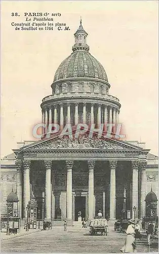 Ansichtskarte AK Paris (5e Arrt) Le Pantheon Construit d'apres les Plans de Soufflot en 1764