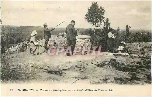 Cartes postales Nemours Rochers Beauregard La Table d'Orientation