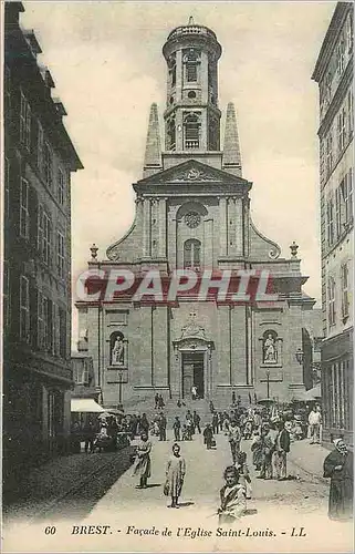 Ansichtskarte AK Brest Facade de l'Eglise Saint Louis