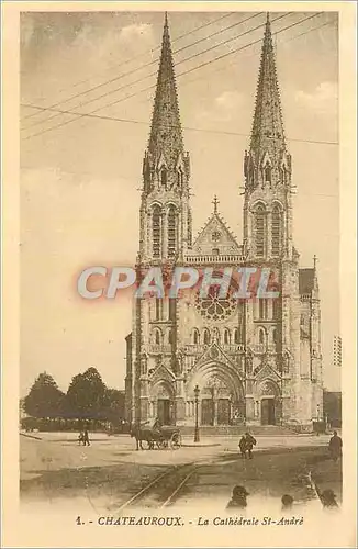 Cartes postales Chateauroux La Cathedrale St Andre