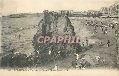 Cartes postales Biarritz Vue sur la Plage a Maree Basse