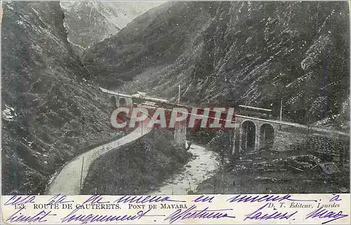 Cartes postales Route de Cauterets Pont de Mayaba