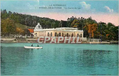 Cartes postales La Normandie Bagnoles de l'Orne Le Casino du Lac