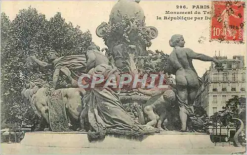 Cartes postales Paris Monument Republique