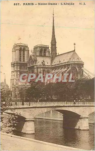 Ansichtskarte AK Paris Notre Dame L'Abside