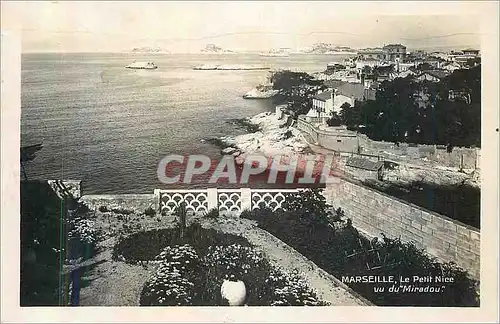 Cartes postales moderne Marseille Le Petit Nice Vu du Miradou