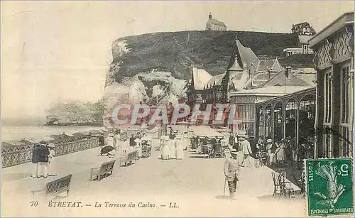 Ansichtskarte AK Etretat La Terrasse du Casino