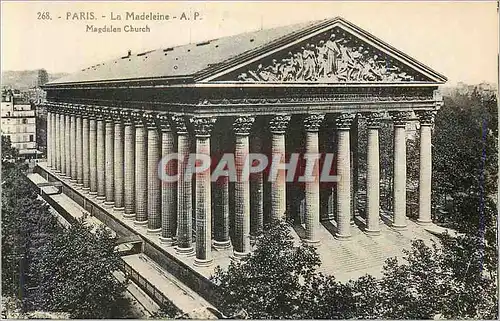 Cartes postales Paris La Madeleine church