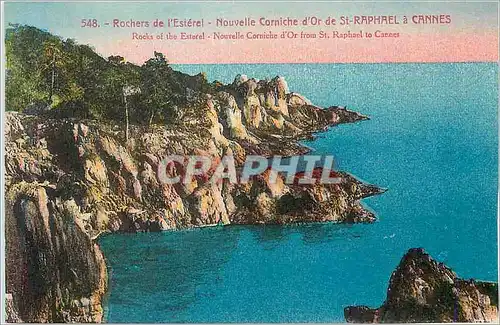 Cartes postales Cannes Rochers de l'Esterel Nouvelle Corniche d'Or de St Raphael