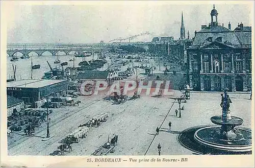 Cartes postales Bordeaux Vue prise du Bourse