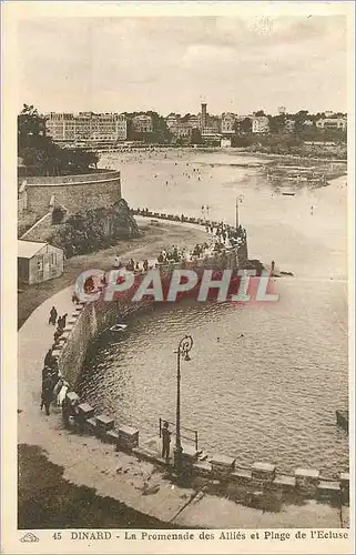 Cartes postales Dinard La Promenade des Allies et Plage de l'Ecluse