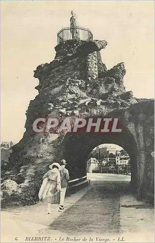 Cartes postales Biarritz Le Rocher de la Vierge