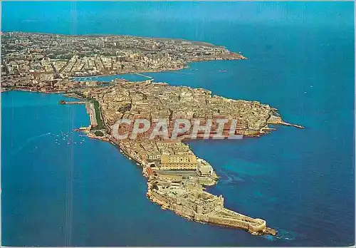 Moderne Karte Siracusa Vue Aerienne