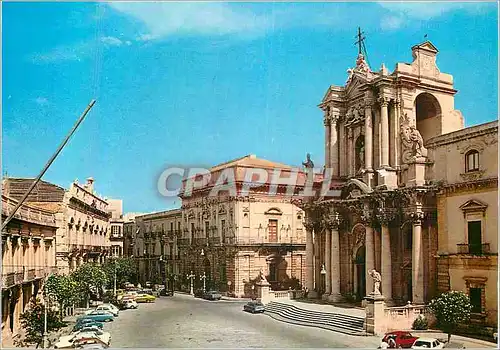 Cartes postales moderne Siracusa Place de la Cathedrale et la Cathedral