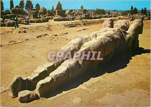 Moderne Karte Agrigento Un Des Talamont du Temple de Jupiter Olympique