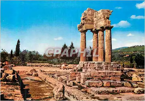 Cartes postales moderne Agrigento Tempio di Castore e Polluce Resti dell'Angolo Nord Ovest del Tempio