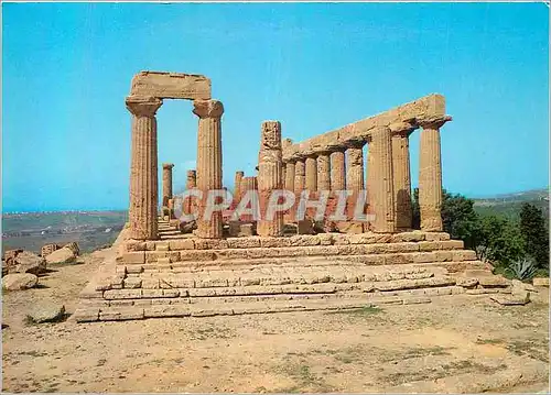 Moderne Karte Agrigento Temple de Junon