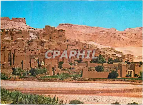 Moderne Karte Maroc Pittoresque Ait Ben Haddou Reg Ouarzazate