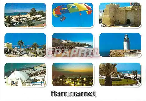 Moderne Karte Hammamet Tunisie