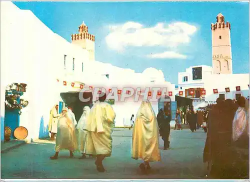 Moderne Karte Le Rue Principale de la Medina de Kairouan
