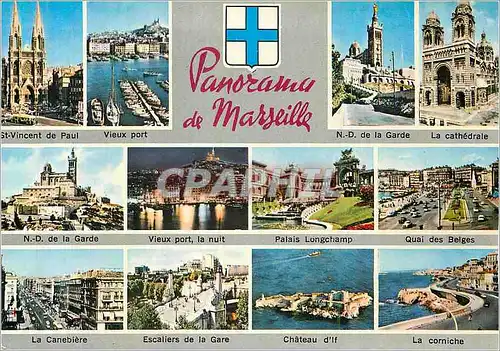 Cartes postales moderne Panorama de Marseille