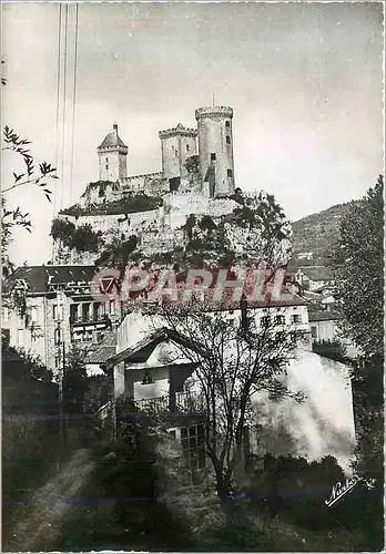 Cartes postales moderne Foix Ariege Les Tours du Chateau A Gauche l'Hotel de la Barbacane