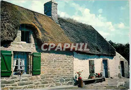 Moderne Karte Chaumieres Bretonnes