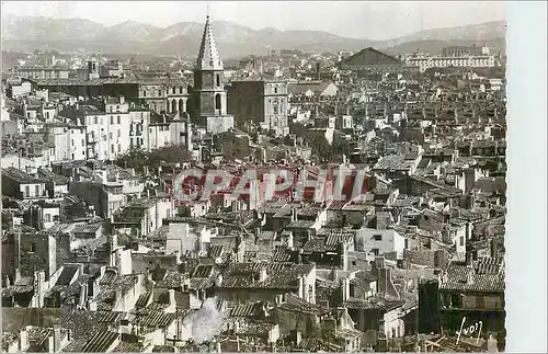 Cartes postales moderne Marseille (B du R) Vue Generale sur les Vieux Quartiers et le Clocher des Accoules