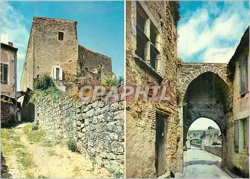 Moderne Karte Saint Macaire (Gironde) Cite Medievale Les Remparts et la Porte du Thuron